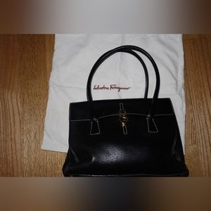 Salvatore Ferragamo Vintage Gancini Shoulder Handbag